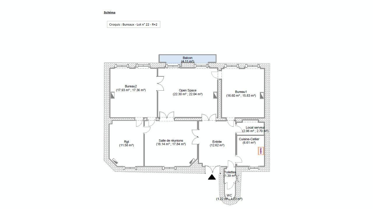 Bureau Paris 110m² Location bureau Paris OLBUR2115695 14